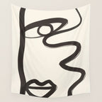 Abstract Face 36 Wall Tapestry Gallery Image 4