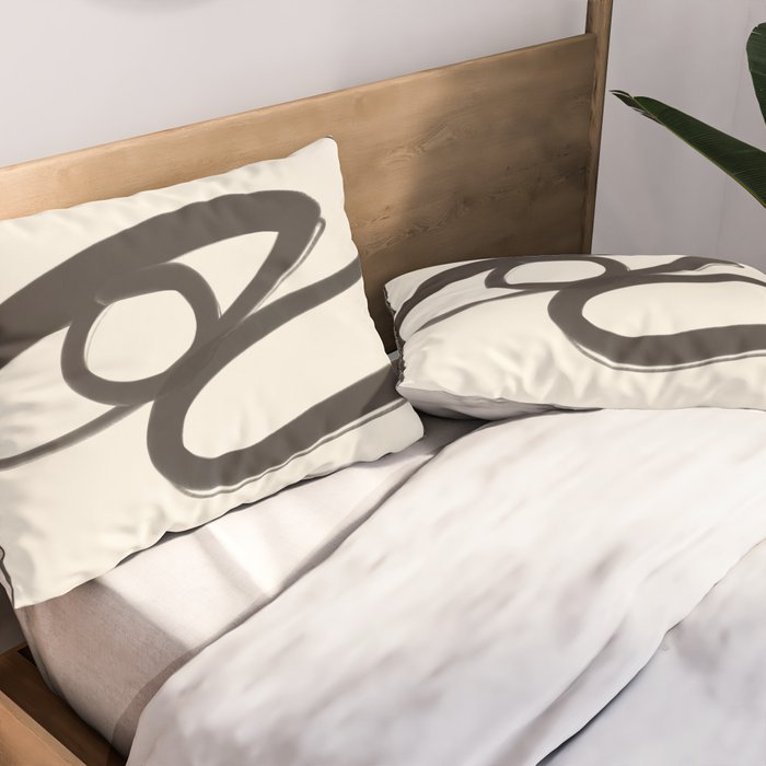 Abstract Face 36 Pillow Sham Gallery Image 2