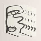 Abstract Face 36 Wrapping Paper Gallery Image 3
