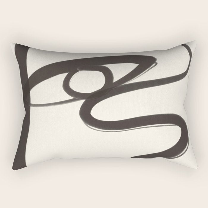 Abstract Face 36 Rectangular Pillow Gallery Image 1