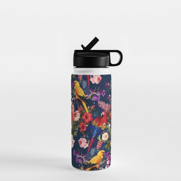 FLORAL AND BIRDS XII Water Bottle Gallery Image 1