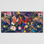 FLORAL AND BIRDS XII Desk Mat Gallery Image 3