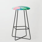Palm Springs Mid Century Garden Illustration Stool Gallery Image 1