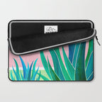 Palm Springs Mid Century Garden Illustration Laptop Sleeve Gallery Image 2