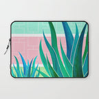 Palm Springs Mid Century Garden Illustration Laptop Sleeve Gallery Image 1