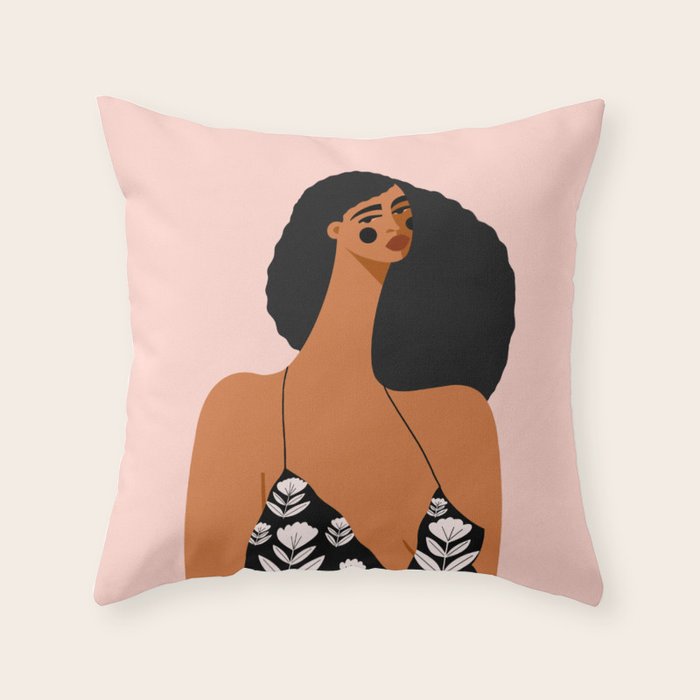That New Dress Feeling Throw Pillow Gallery Image 6