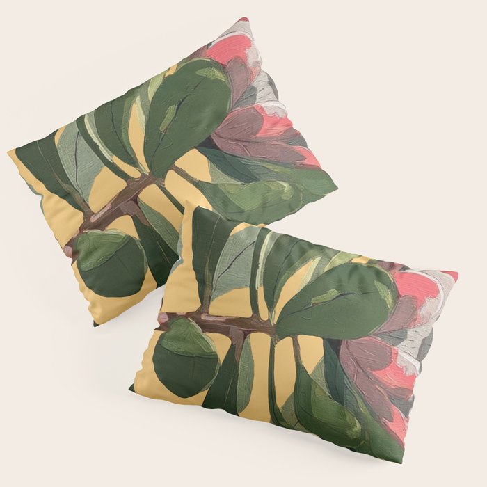 Protea Bloom with Sage Leaves Pillow Sham Gallery Image 3