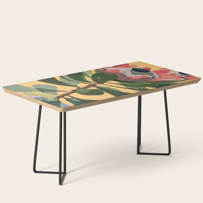 Protea Bloom with Sage Leaves Coffee Table Gallery Image 1
