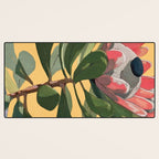 Protea Bloom with Sage Leaves Desk Mat Gallery Image 3
