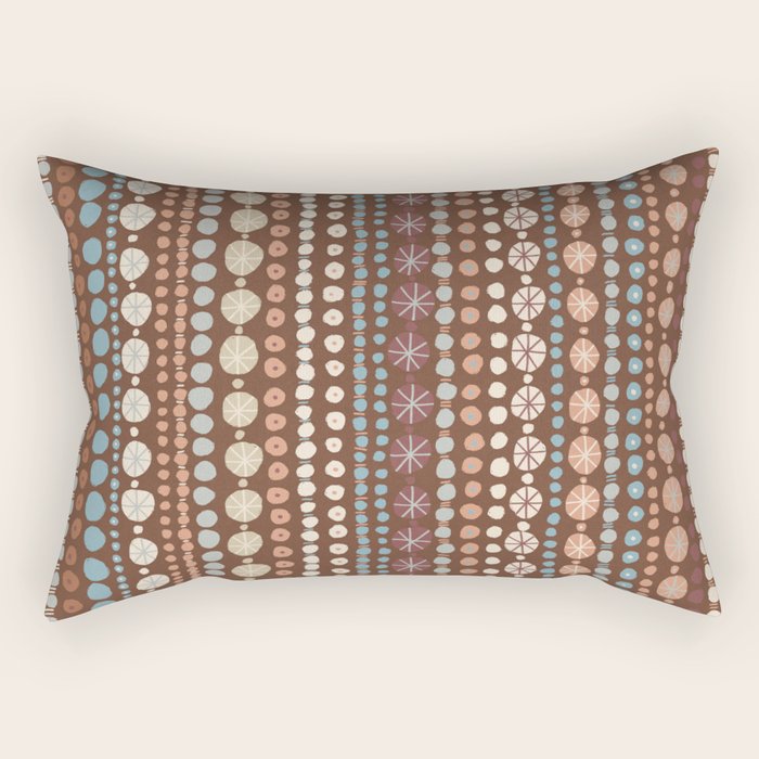 Hand Drawn Dots Rectangular Pillow Gallery Image 2