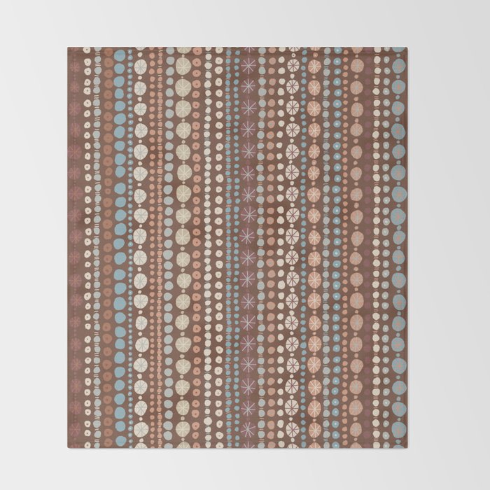 Hand Drawn Dots Throw Blanket Gallery Image 2