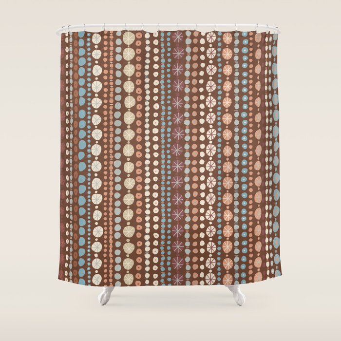 Hand Drawn Dots Shower Curtain Gallery Image 1