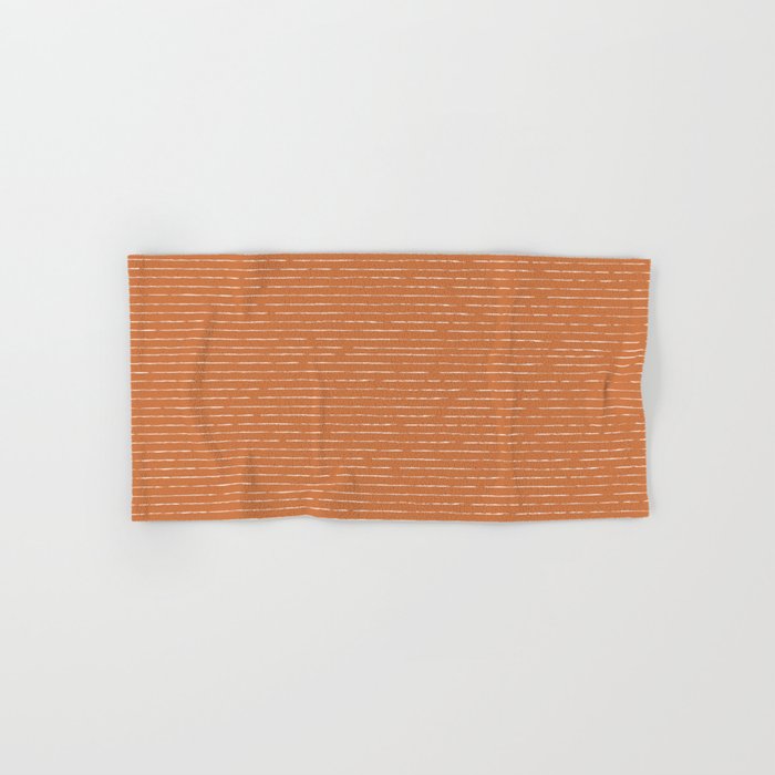 Lines (Terracotta) Bath Towel Gallery Image 1