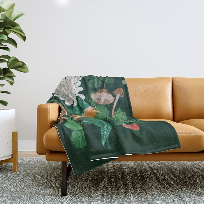 Strawberry Fox Throw Blanket Gallery Image 1