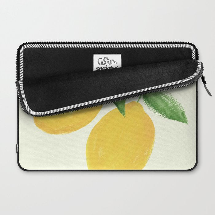 Lemon Watercolor Illustration  Laptop Sleeve Gallery Image 2
