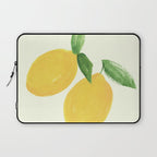 Lemon Watercolor Illustration  Laptop Sleeve Gallery Image 1
