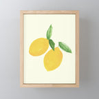 Lemon Watercolor Illustration  Mini Art Print Gallery Image 1