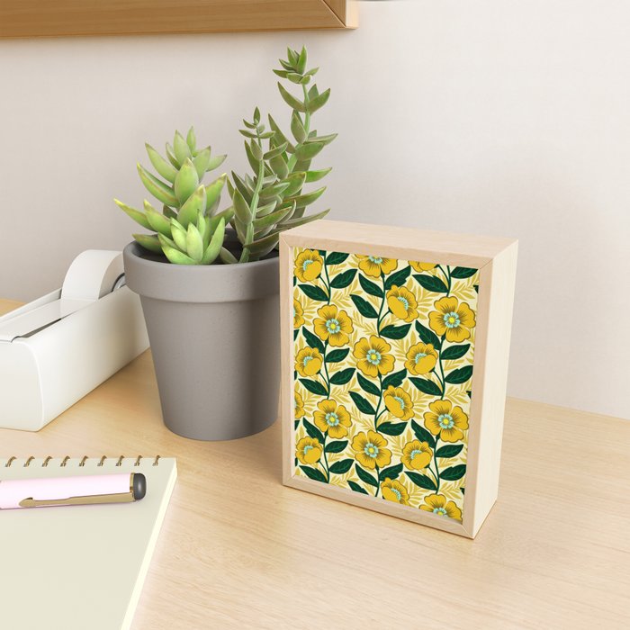 Yellow flower garden Mini Art Print Gallery Image 2