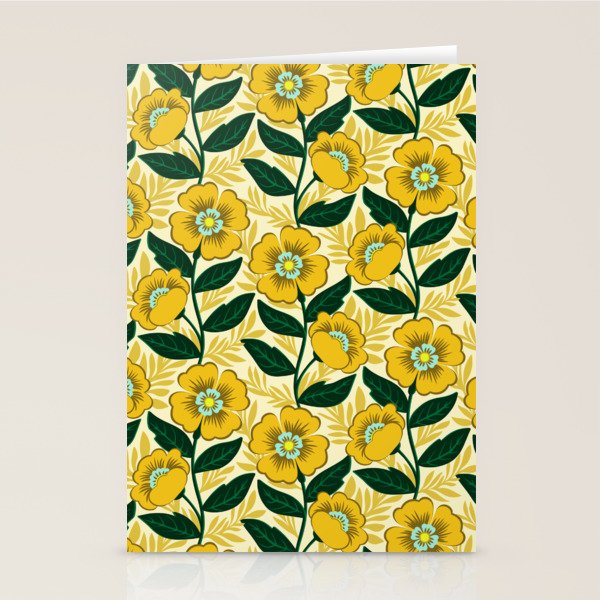 Yellow flower garden Stationery Card Gallery Image 2