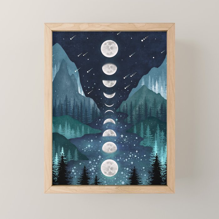 River & Sky Mini Art Print Gallery Image 1
