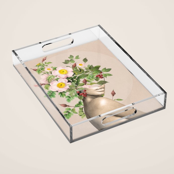 Floral beauty 14 Acrylic Tray Gallery Image 1