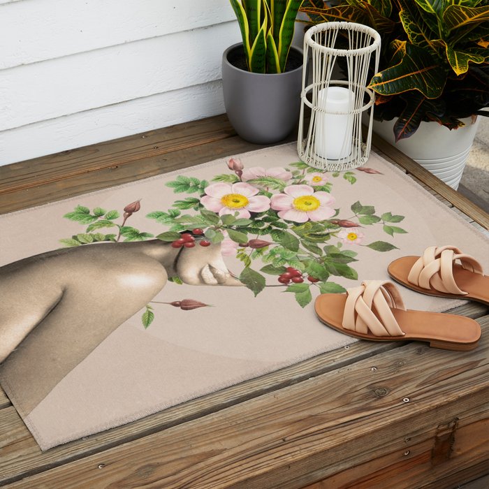 Floral beauty 14 Outdoor Rug Gallery Image 2
