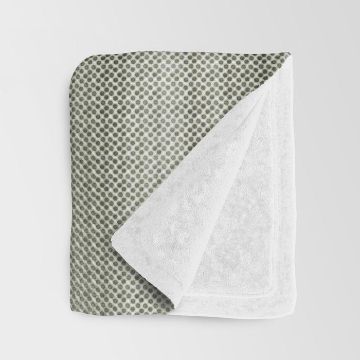 Double lines (Sage) Throw Blanket Gallery Image 3