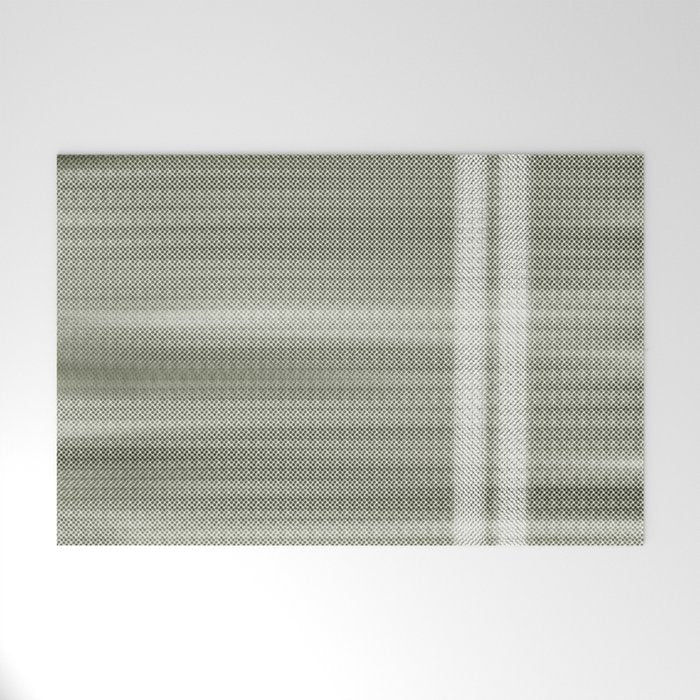 Double lines (Sage) Welcome Mat Gallery Image 1