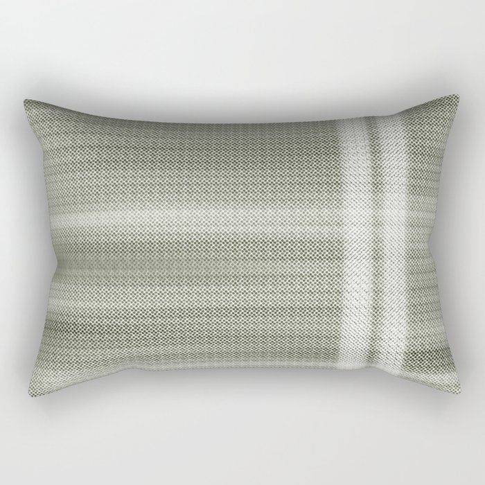 Double lines (Sage) Rectangular Pillow Gallery Image 2
