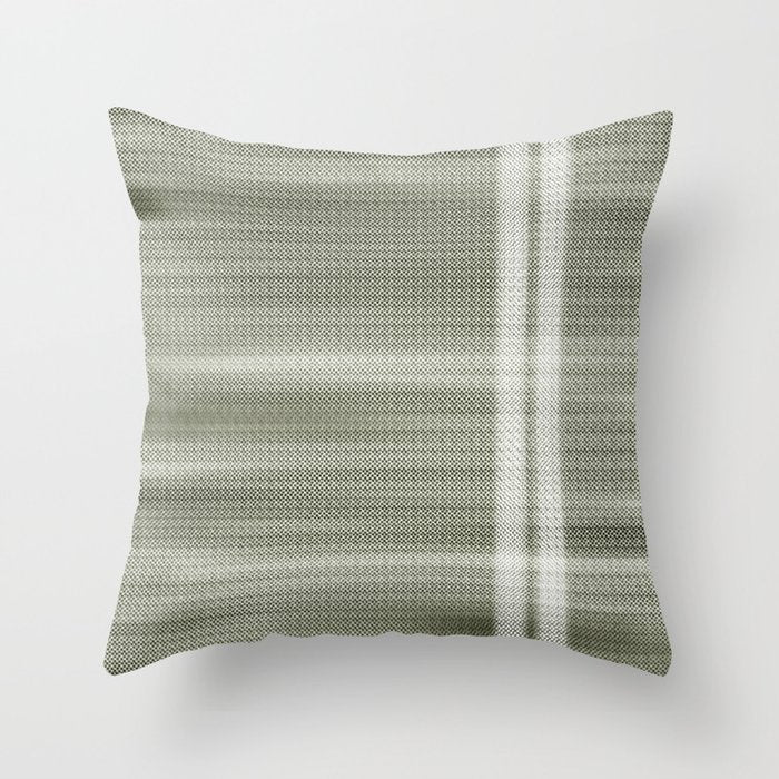 Double lines (Sage) Throw Pillow Gallery Image 6
