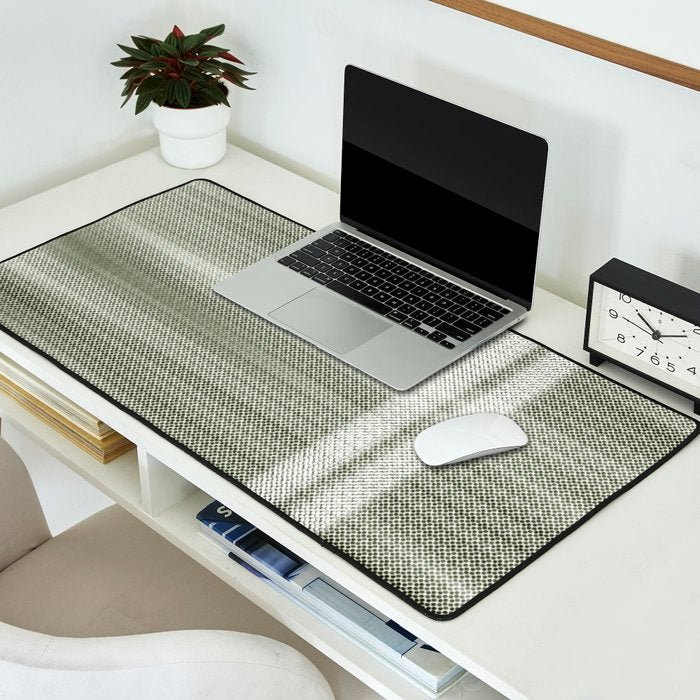 Double lines (Sage) Desk Mat Gallery Image 2