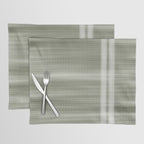 Double lines (Sage) Placemat Gallery Image 1