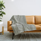 Double lines (Sage) Throw Blanket Gallery Image 1