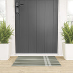 Double lines (Sage) Welcome Mat Gallery Image 3