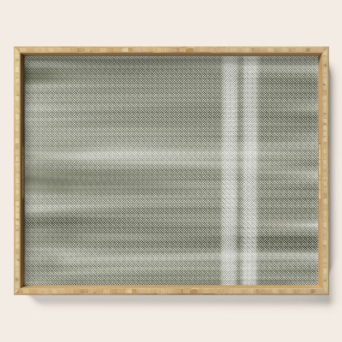 Double lines (Sage) Serving Tray Gallery Image 1