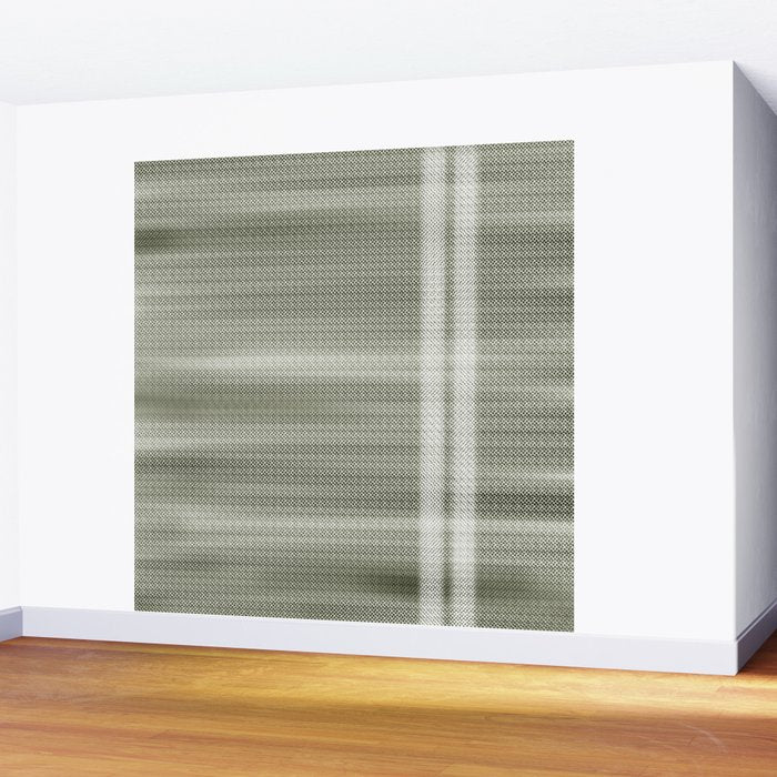 Double lines (Sage) Wall Mural Gallery Image 2