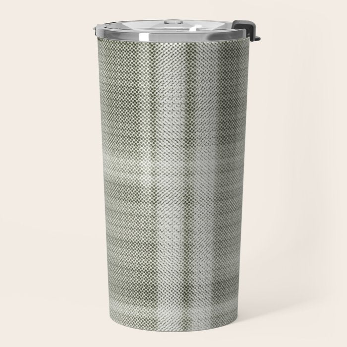 Double lines (Sage) Travel Mug Gallery Image 2