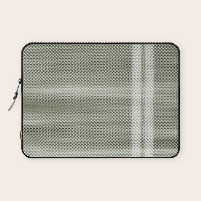 Double lines (Sage) Laptop Sleeve Gallery Image 1
