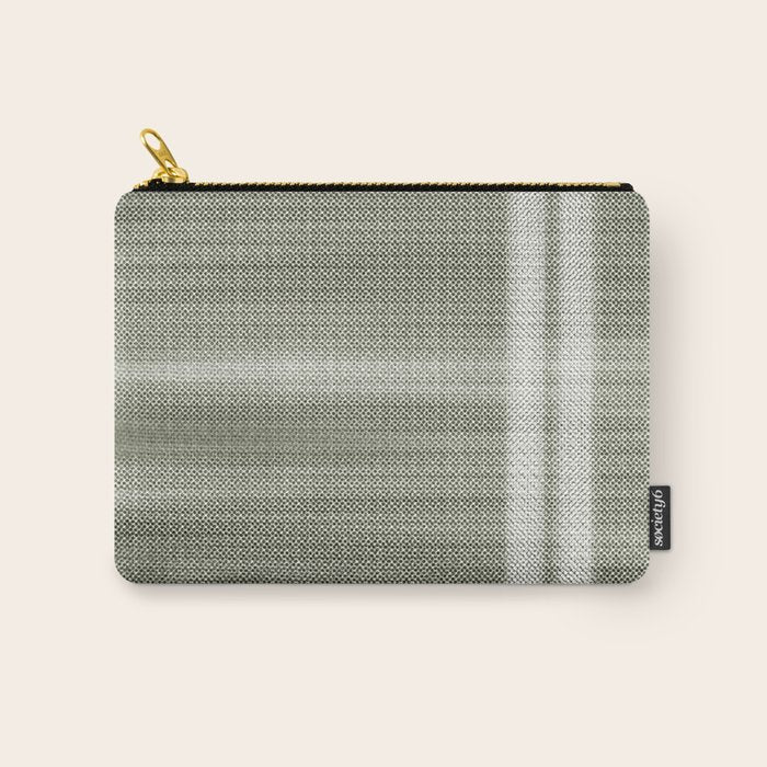 Double lines (Sage) Carry All Pouch Gallery Image 1