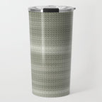 Double lines (Sage) Travel Mug Gallery Image 1