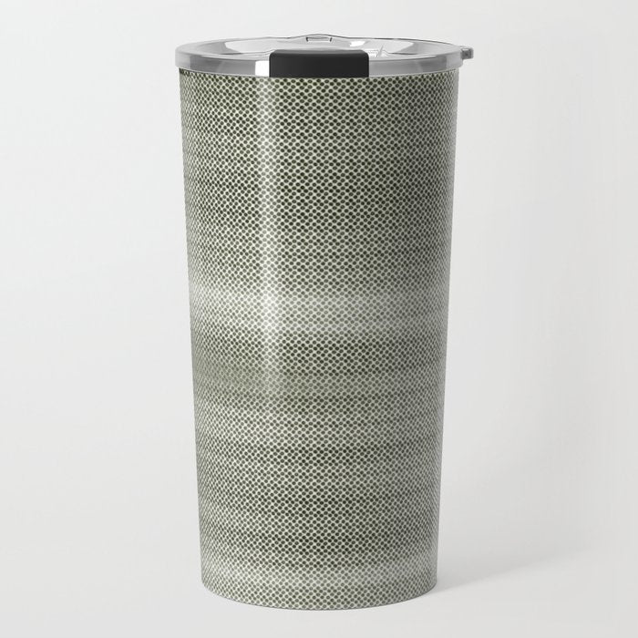 Double lines (Sage) Travel Mug Gallery Image 1