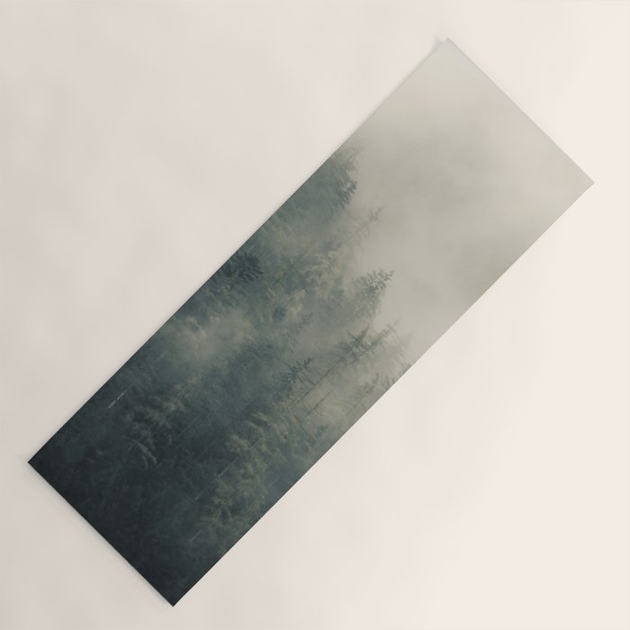 Misty Pine Forest 2 Yoga Mat Gallery Image 1