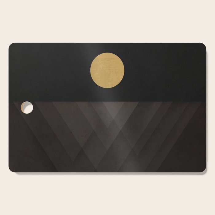 Moon Reflection on Quiet Ocean Cutting Board Gallery Image 1