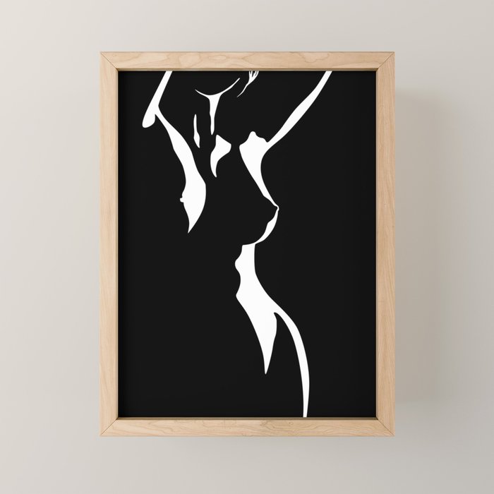 Nude Shadow Mini Art Print Gallery Image 1