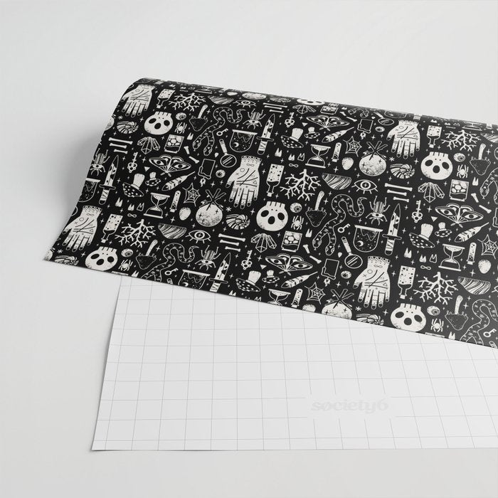 Curiosities: Bone Black Wrapping Paper Gallery Image 2