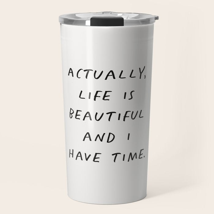 Actually Life is Beautiful and I Have Time Travel Mug Gallery Image 1