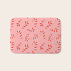 Candy Canes - Pink Bath Mat Gallery Image 1
