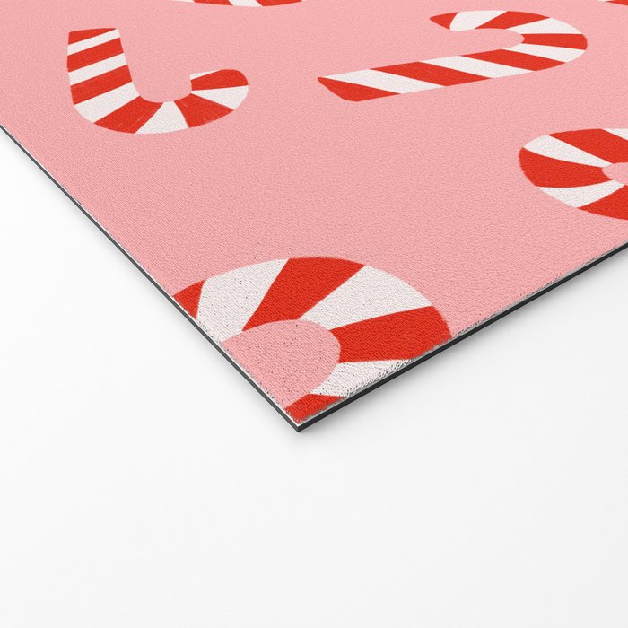 Candy Canes - Pink Welcome Mat Gallery Image 2