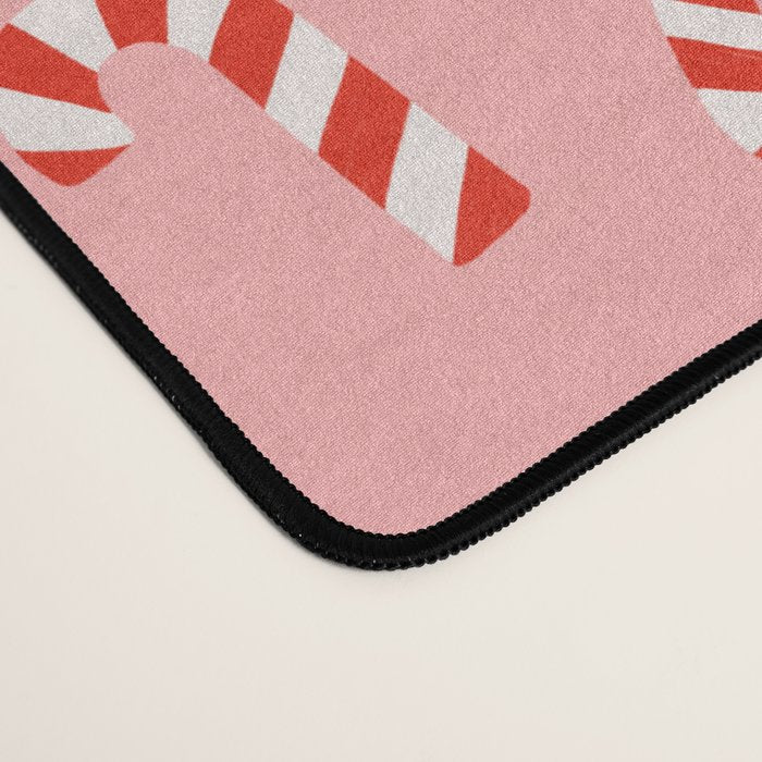 Candy Canes - Pink Desk Mat Gallery Image 4