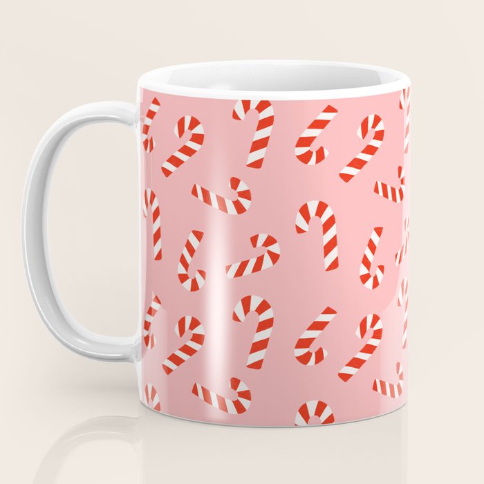 Candy Canes - Pink Coffee Mug Gallery Image 3